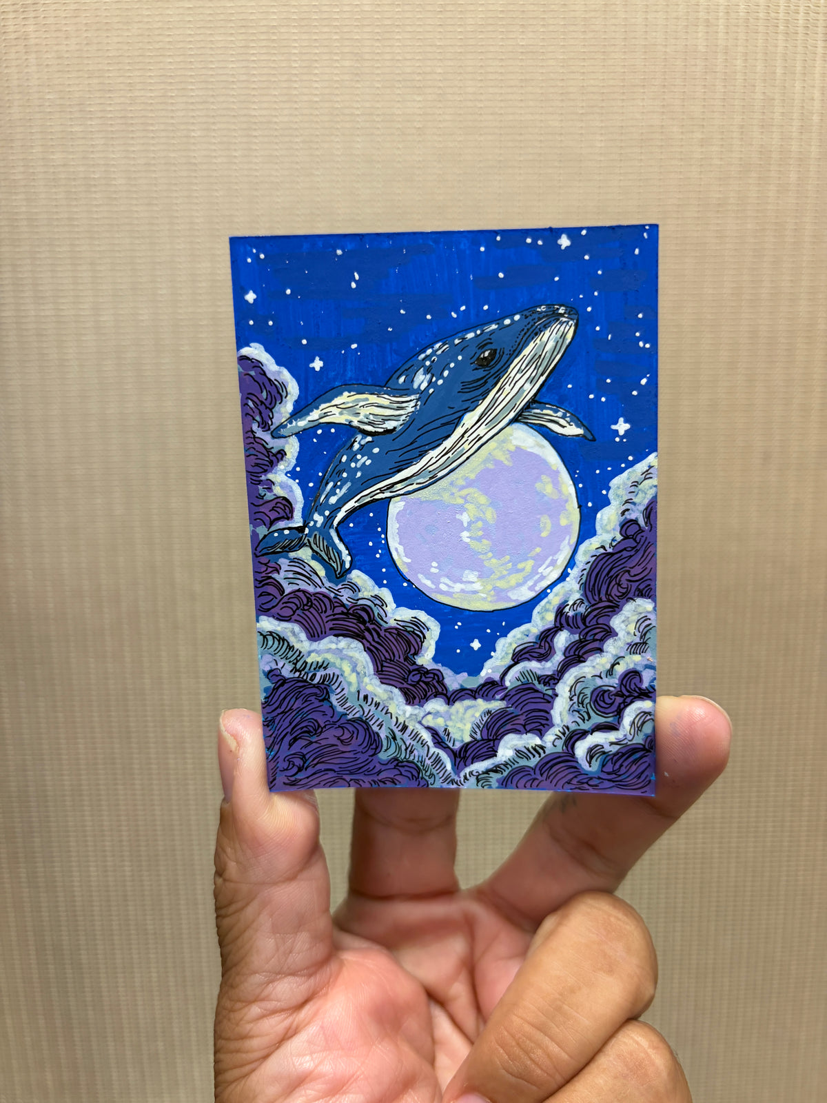 Whale Over Moon