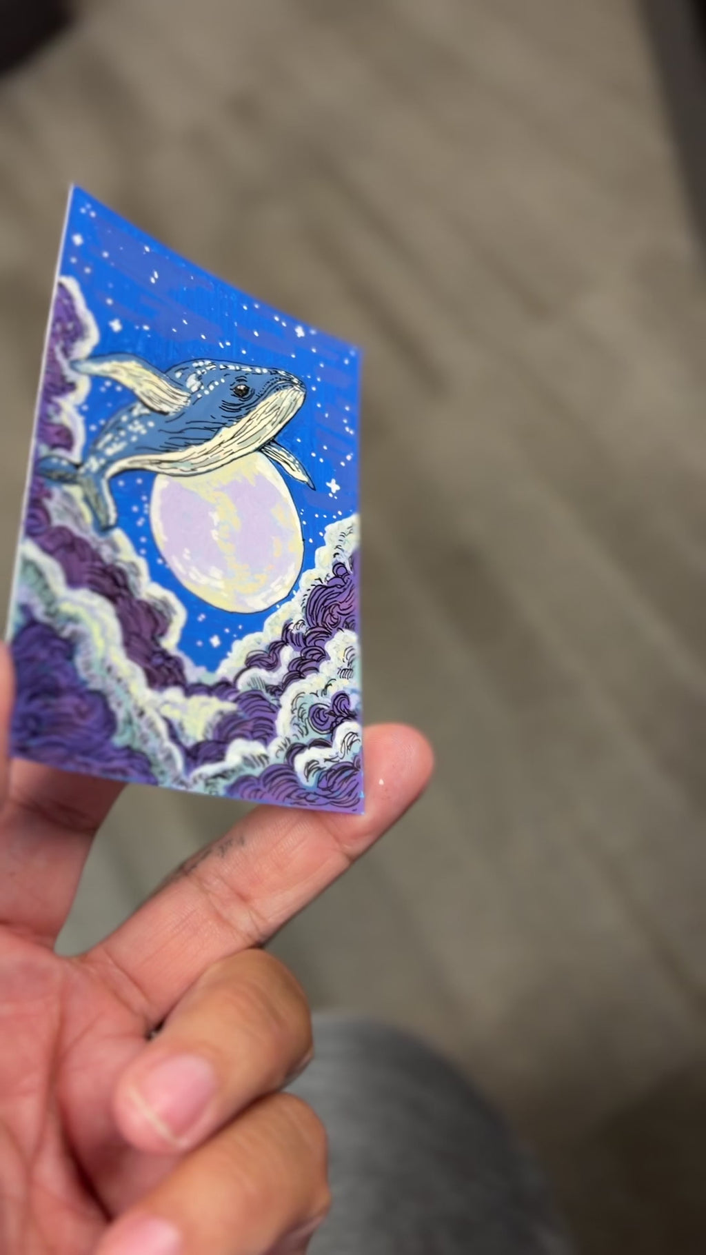 Whale Over Moon